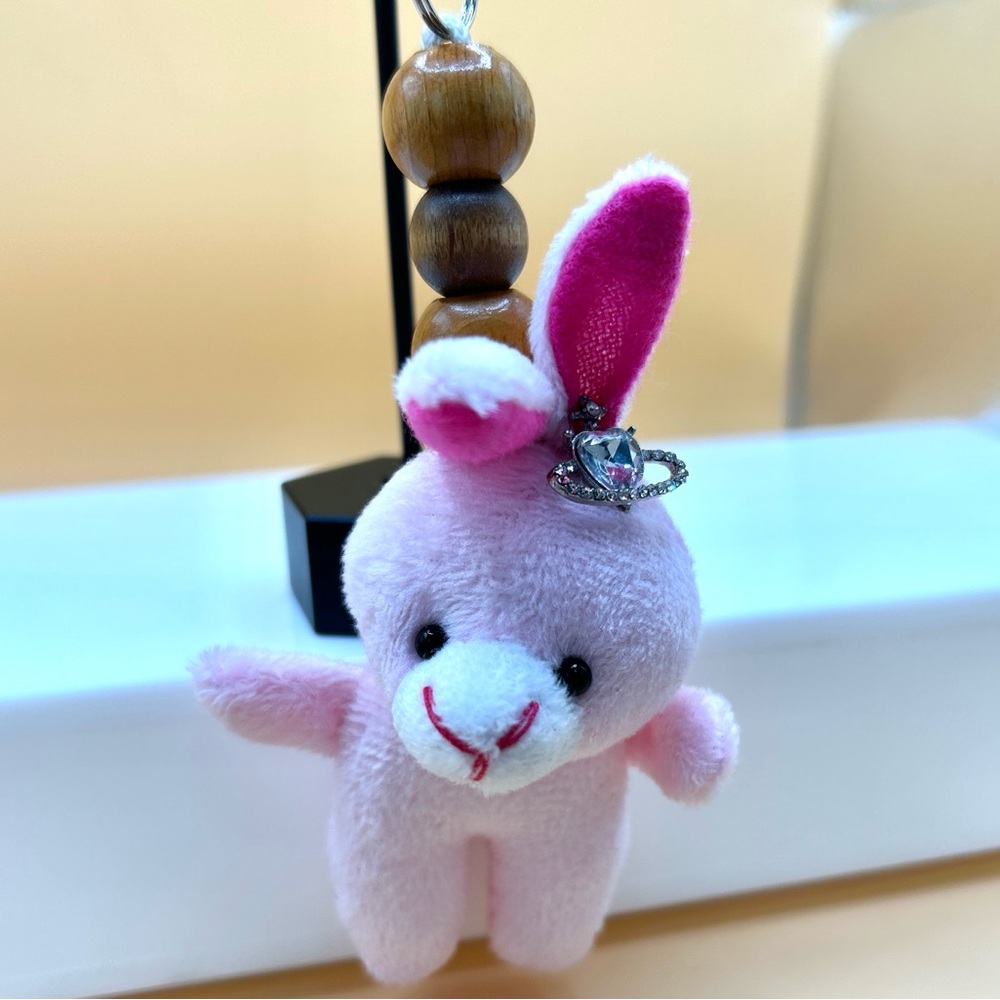 Pink Fashion Bunny Keychain - Picture 5 of 7